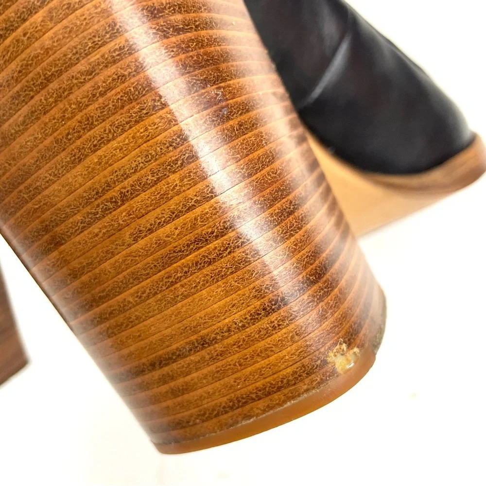 3.1 Philip Lim Black Jasper Ankle Stacked Heel Boots 39